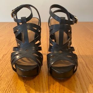Guess Black Strap Sandals